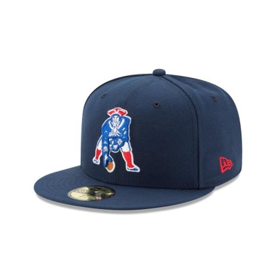New England Patriots Gorra | New Era NFL Classic Logo 59fifty Fitted Cap Mexico - Azules